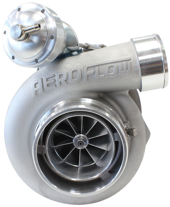 Aeroflow BOOSTED 6762 XR6 1.06 Turbocharger 1000HP, Natural Cast Finish Internal Wastegate, T3 Inlet Flange, BA-BF XR6 5-Bolt Exhaust Flange