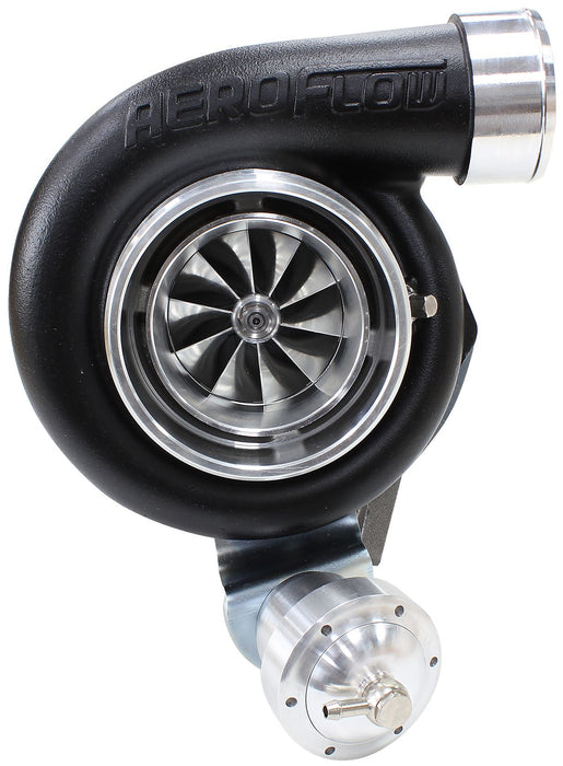 Aeroflow BOOSTED 6662 XR6 1.06 Turbocharger 825HP, Hi Temp Black Finish Internal Wastegate, T3 Inlet Flange, FG XR6 5-Bolt Exhaust Flange