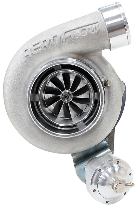 Aeroflow BOOSTED 6662 XR6 1.06 Turbocharger 825HP, Natural Cast Finish Internal Wastegate, T3 Inlet Flange, FG XR6 5-Bolt Exhaust Flange