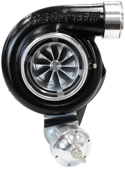 Aeroflow BOOSTED 6762 XR6 1.15 Turbocharger 1000HP, Hi Temp Black Finish Internal Wastegate, T3 Inlet Flange, FG XR6 5-Bolt Exhaust Flange