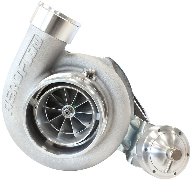 Aeroflow BOOSTED 6762 XR6 1.06 Turbocharger 1000HP, Natural Cast Finish Internal Wastegate, T3 Inlet Flange, FG XR6 5-Bolt Exhaust Flange