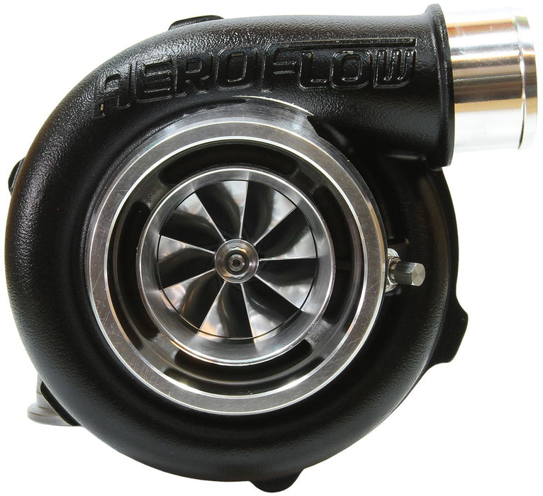 BOOSTED 5855 V-Band .83 Turbocharger 750HP, Hi Temp Black Finish  External Wastegate, V-Band Inlet & Exhaust Flanges