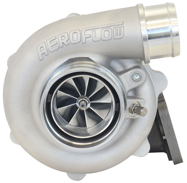 Aeroflow BOOSTED B5455 .61 Turbocharger 660HP, Natural Cast Finish External Wastegate, T3 Inlet Flange, V-Band Exhaust Flange