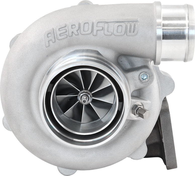 Aeroflow BOOSTED B5455 .82 Turbocharger 660HP, Natural Cast Finish External Wastegate, T3 Inlet Flange, V-Band Exhaust Flange