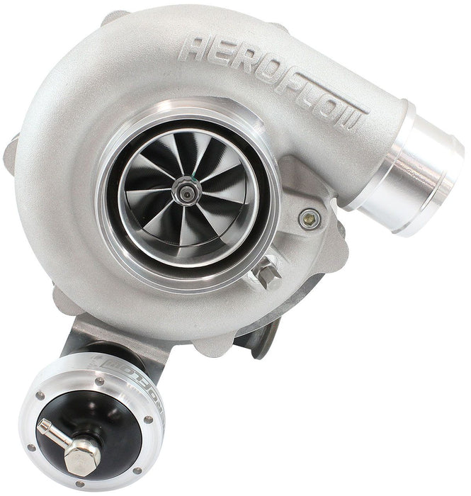 Aeroflow BOOSTED B5455 .92 Turbocharger 660HP, Natural Cast Finish Internal Wastegate, V-Band Inlet & Exhaust Flanges