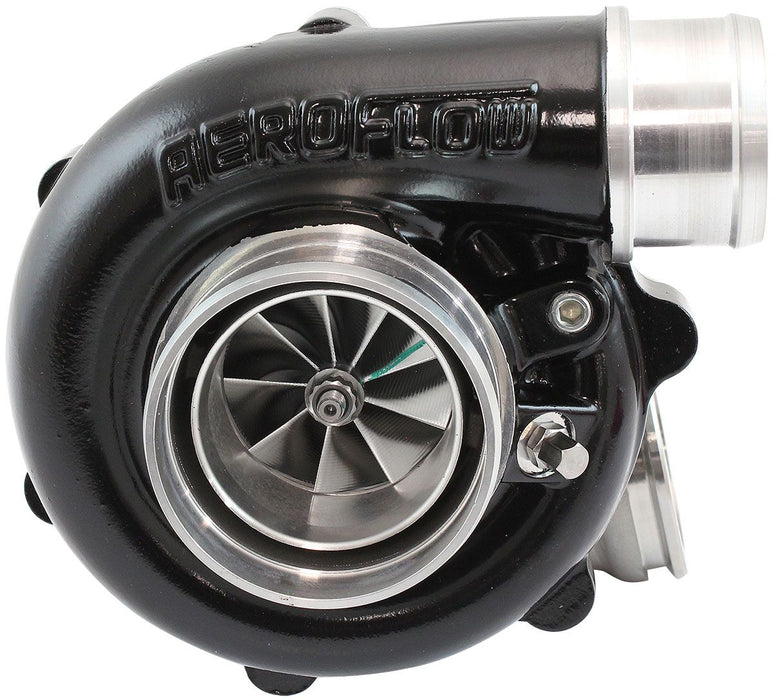 Aeroflow BOOSTED B5455 .63 Turbocharger 660HP, Hi Temp Black Finish External Wastegate, V-Band Inlet & Exhaust Flanges