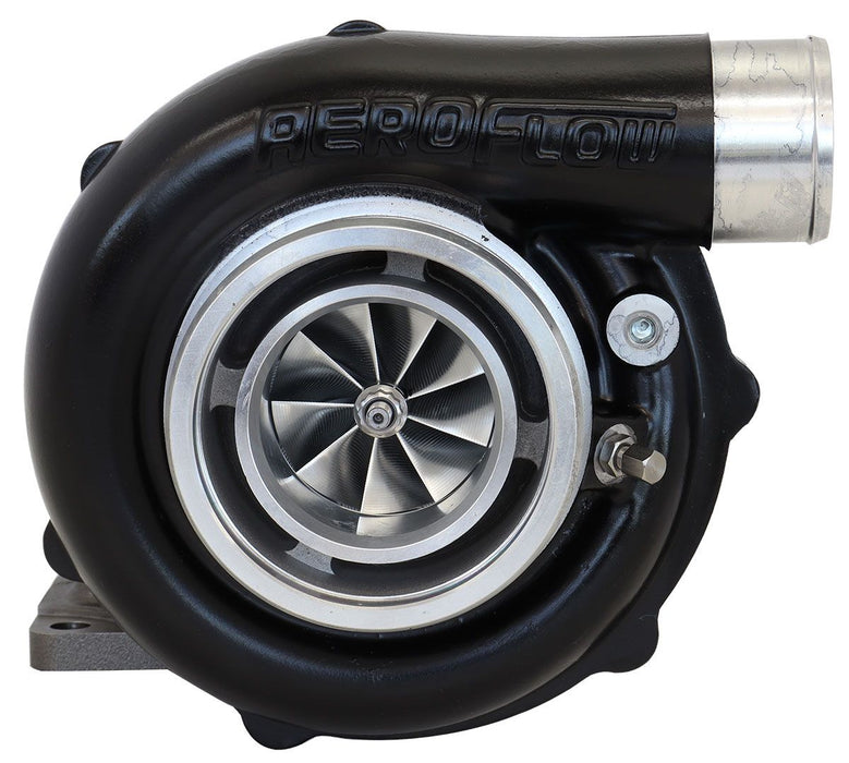 Aeroflow BOOSTED B5855 .61 Turbocharger 770HP, Hi Temp Black Finish External Wastegate, T3 Inlet Flange, V-Band Exhaust Flange