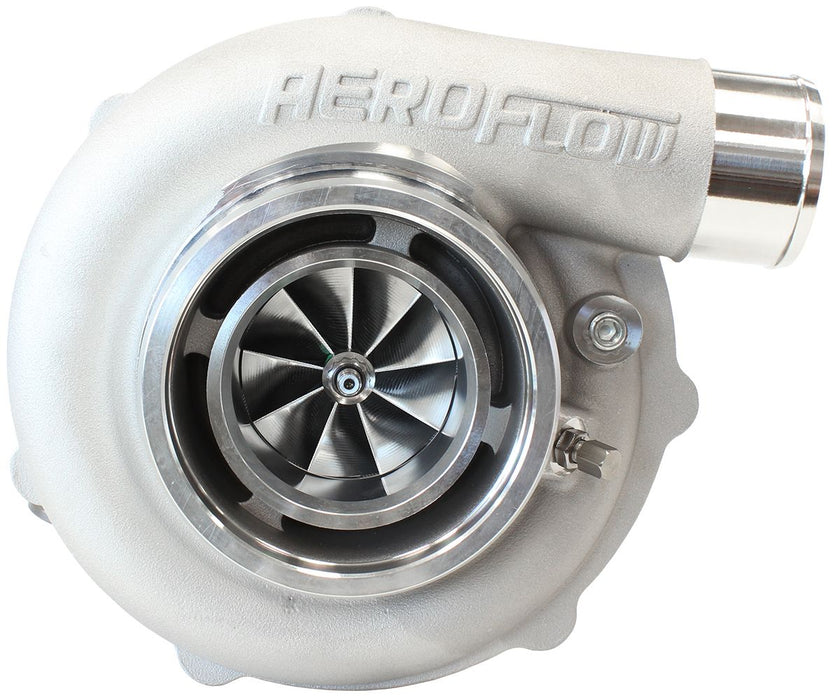 Aeroflow BOOSTED B5855 .83 Turbocharger 770HP, Natural Cast Finish External Wastegate, V-Band Inlet & Exhaust Flanges