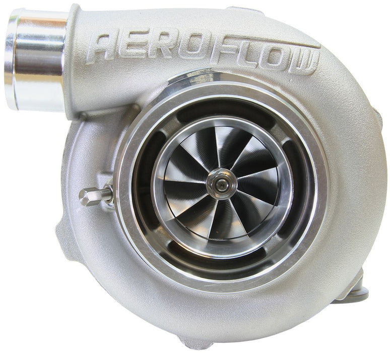 Aeroflow BOOSTED 5855 .83 Reverse Rotation Turbocharger 750HP, Natural Cast Finish External Wastegate, V-Band Inlet & Exhaust Flanges