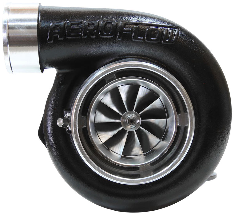 Aeroflow BOOSTED 6662 .83 Reverse Rotation Turbocharger 900HP, Hi Temp Black Finish External Wastegate, V-Band Inlet & Exhaust Flanges