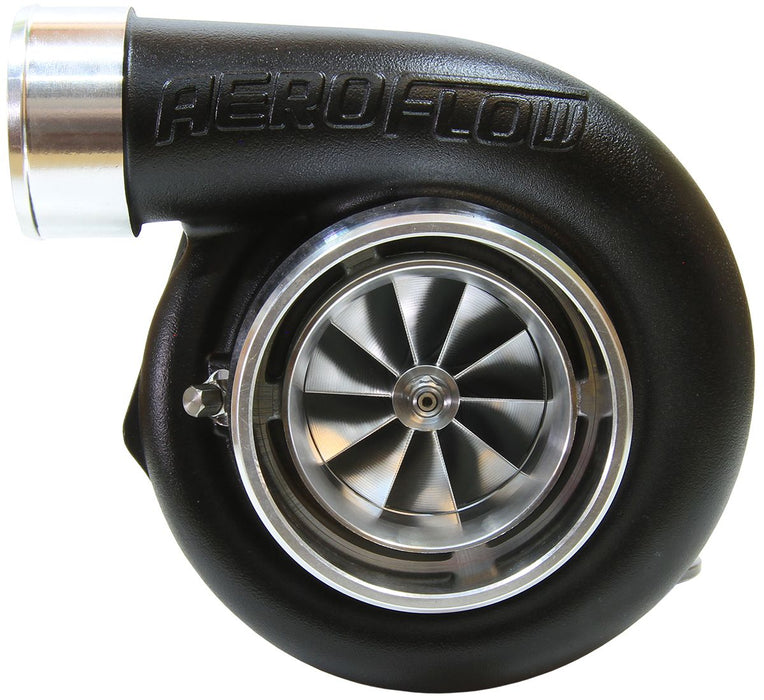 Aeroflow BOOSTED 6762 .83 Reverse Rotation Turbocharger 950HP, Hi Temp Black Finish External Wastegate, V-Band Inlet & Exhaust Flanges