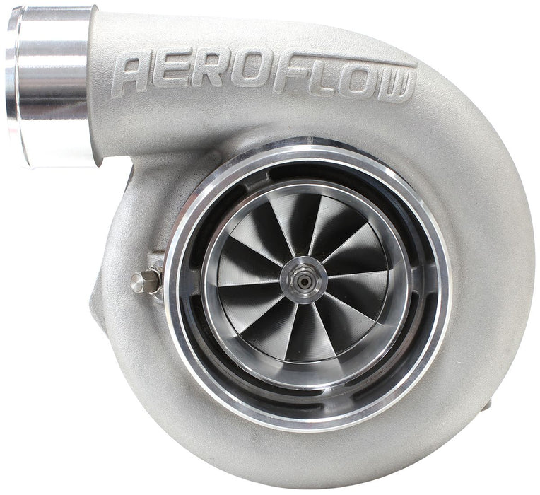 Aeroflow BOOSTED 6762 .83 Reverse Rotation Turbocharger 950HP, Natural Cast Finish External Wastegate, V-Band Inlet & Exhaust Flanges