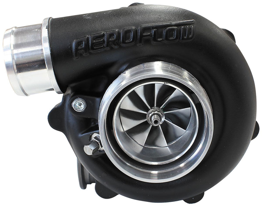 Aeroflow BOOSTED B5455 1.21 Reverse Rotation Turbocharger 660HP, Hi Temp Black Finish External Wastegate, V-Band Inlet & Exhaust Flanges