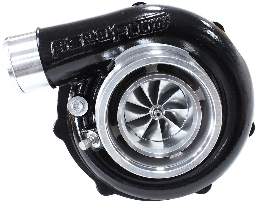 Aeroflow BOOSTED B5855 1.21 Reverse Rotation Turbocharger 770HP, Hi Temp Black Finish External Wastegate, V-Band Inlet & Exhaust Flanges