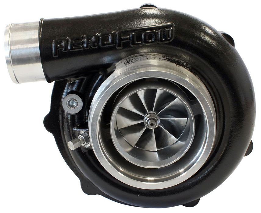 Aeroflow BOOSTED 6255 .83 Reverse Rotation Turbocharger 900HP, Hi Temp Black Finish External Wastegate, V-Band Inlet & Exhaust Flanges