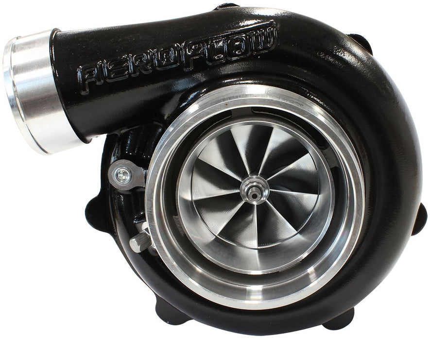 Aeroflow BOOSTED 6862 .83 Reverse Rotation Turbocharger 1050HP, Hi Temp Black Finish External Wastegate, V-Band Inlet & Exhaust Flanges