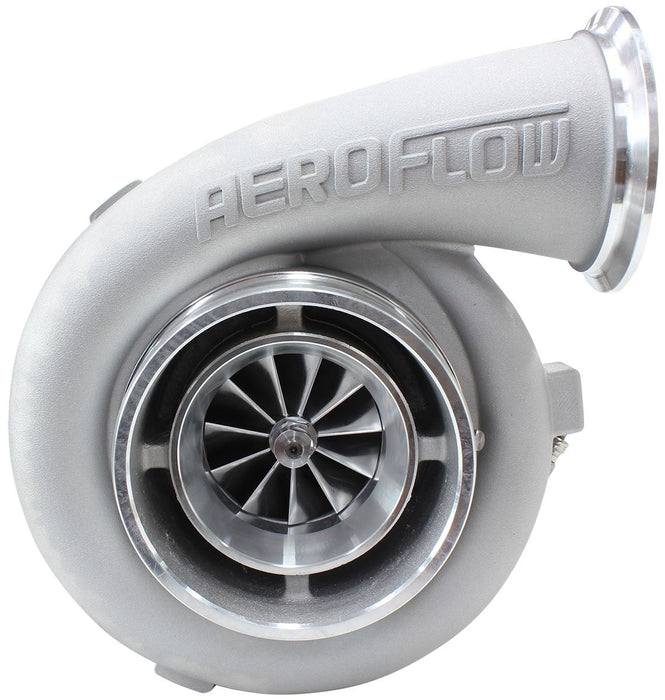 BOOSTED 7075 T4 1.15 Turbocharger 950HP, Natural Cast Finish  External Wastegate, T4 Twin Entry Inlet Flange, V-Band Exhaust Flange