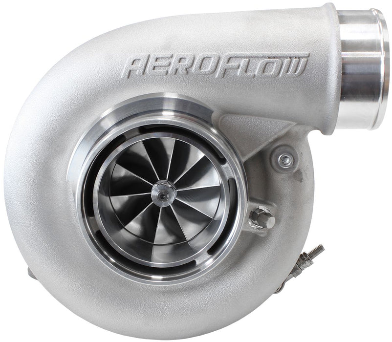 Aeroflow BOOSTED 7375 V-Band 1.28 Turbocharger 1200HP, Natural Cast Finish External Wastegate, V-Band Inlet & Exhaust Flanges