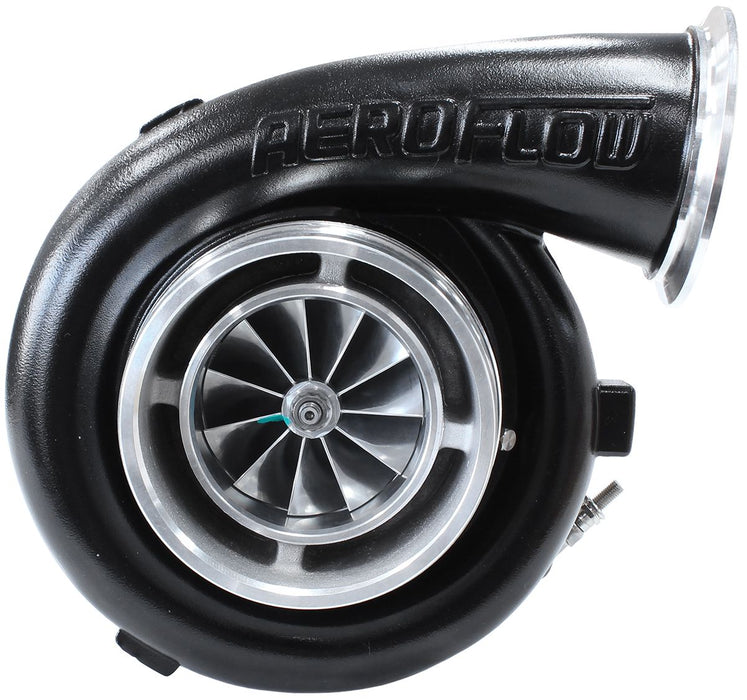 Aeroflow BOOSTED 8077 V-Band 1.16 Turbocharger 1250HP, Hi Temp Black Finish External Wastegate, V-Band Inlet & Exhaust Flanges