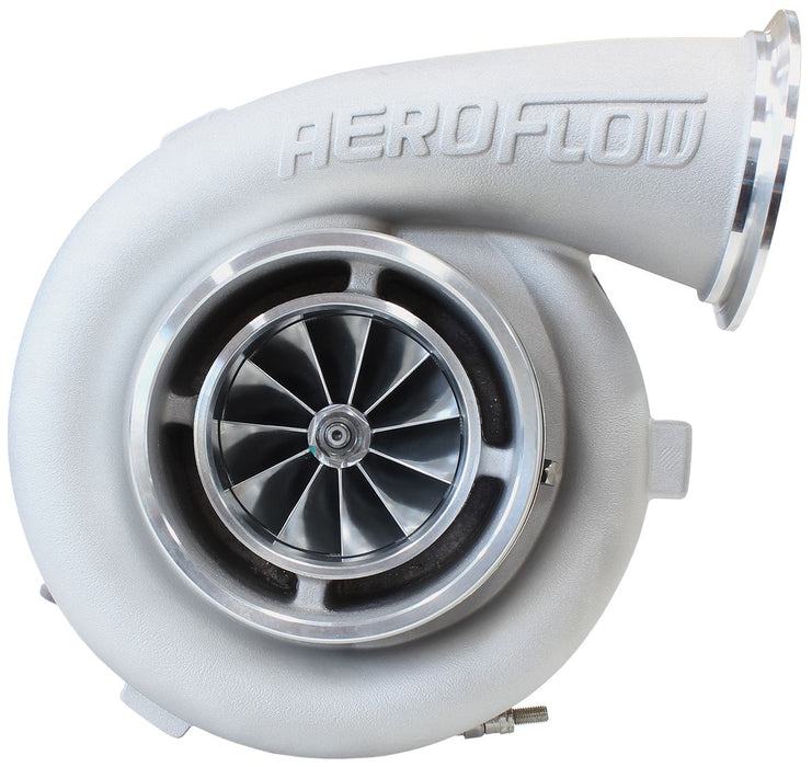 Aeroflow BOOSTED 8077 V-Band 1.16 Turbocharger 1250HP, Natural Cast Finish External Wastegate, V-Band Inlet & Exhaust Flanges