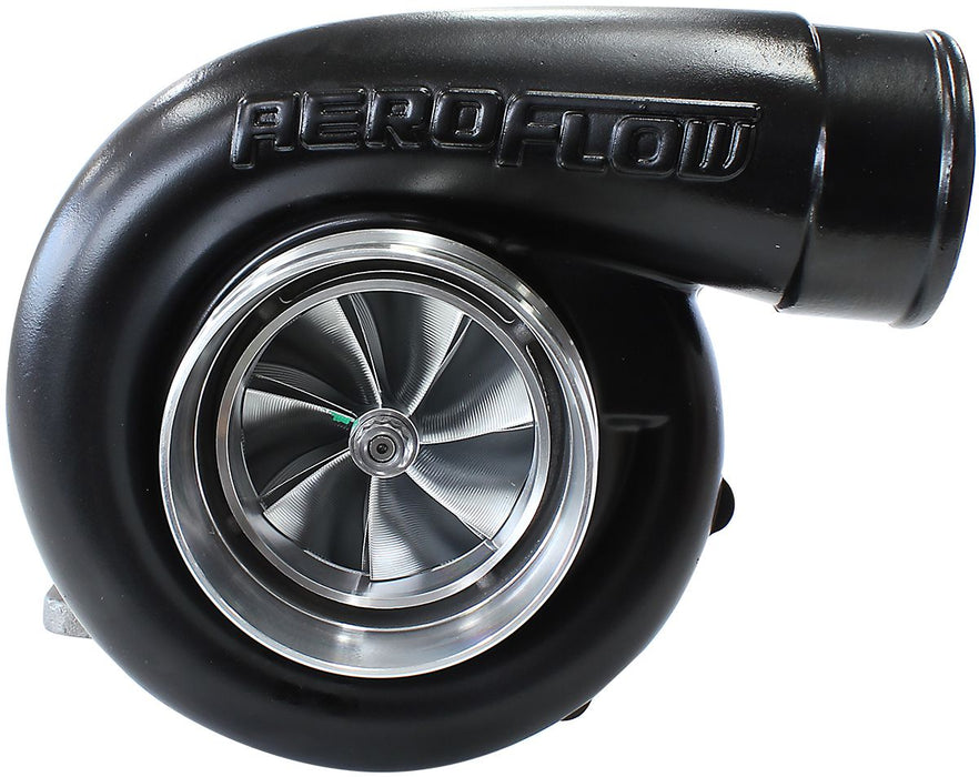 Aeroflow BOOSTED 7875 GEN 2 T4 1.25 Turbocharger 1050HP, Hi Temp Black Finish  External Wastegate, T4 Inlet Flange, V-Band Exhaust Flange