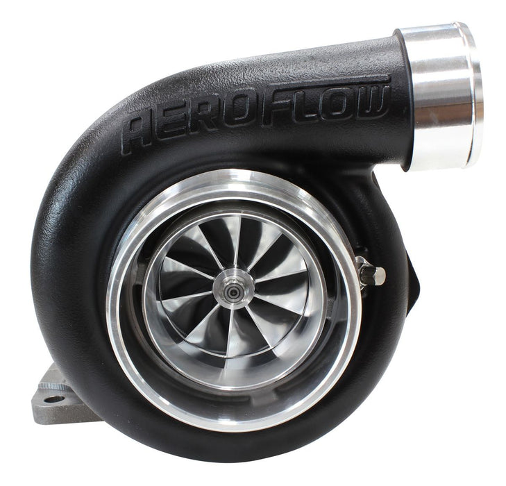 Aeroflow BOOSTED 6762 T4 .82 Turbocharger 950HP, Hi Temp Black Finish External Wastegate, T4 Inlet Flange, V-Band Exhaust Flange