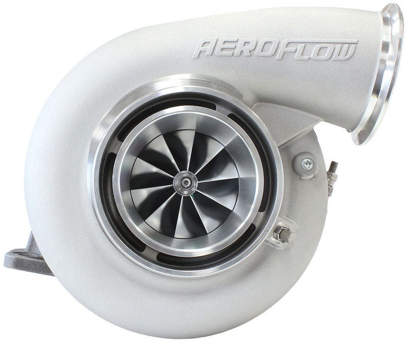 Aeroflow BOOSTED 7975 T4 1.15 Turbocharger 1450HP, Natural Cast Finish External Wastegate, T4 Inlet Flange, V-Band Exhaust Flange