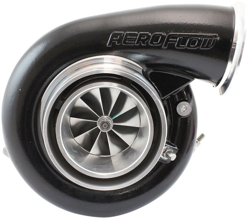 Aeroflow BOOSTED 7975 Dual V-Band 0.85 Turbocharger 1450HP, Hi Temp Black Finish External Wastegate, V-Band Inlet & Exhaust Flanges