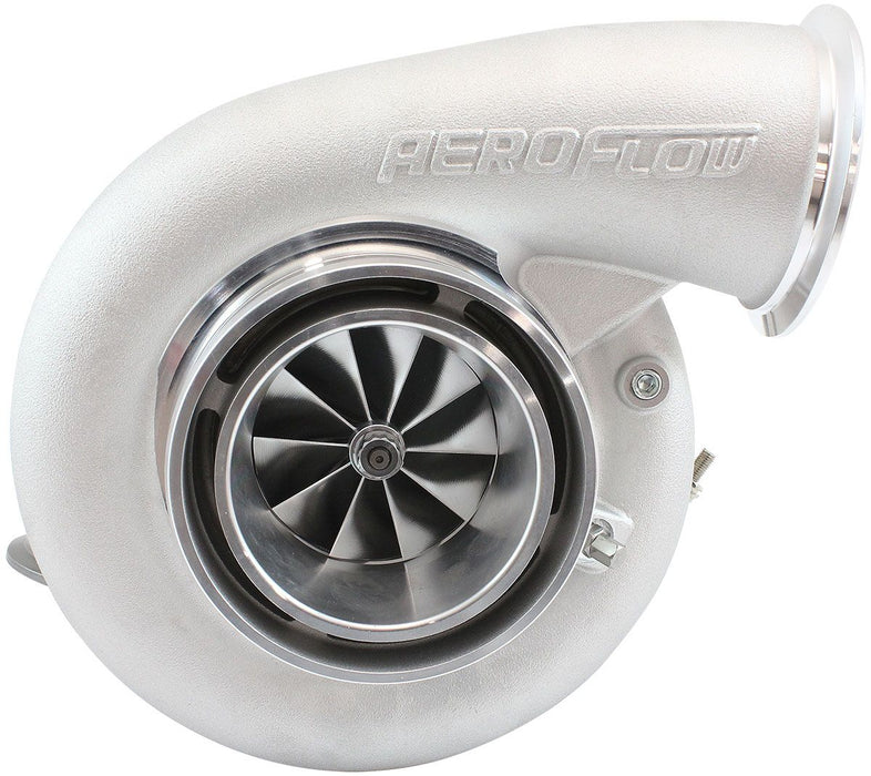 Aeroflow BOOSTED 7975 Dual V-Band 0.85 Turbocharger 1450HP, Natural Cast Finish External Wastegate, V-Band Inlet & Exhaust Flanges