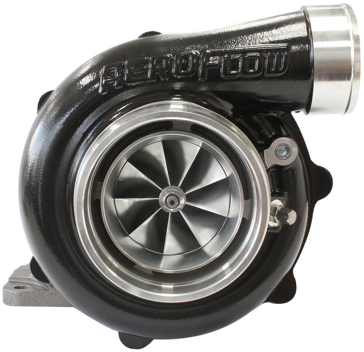 Aeroflow BOOSTED 6862 T4 .82 Turbocharger 1050HP, Hi Temp Black Finish External Wastegate, T4 Inlet Flange, V-Band Exhaust Flange