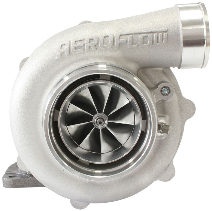 Aeroflow BOOSTED 6862 T4 .82 Turbocharger 1050HP, Natural Cast Finish External Wastegate, T4 Inlet Flange, V-Band Exhaust Flange
