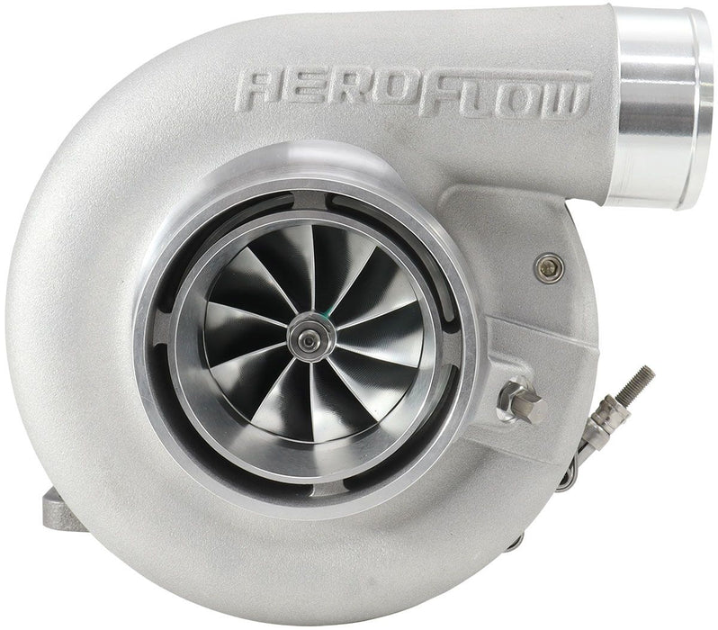 Aeroflow BOOSTED 7170 T4 0.85 Turbocharger 1150HP, Natural Cast Finish External Wastegate, T4 Inlet Flange, V-Band Exhaust Flange