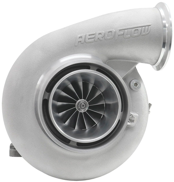 Aeroflow BOOSTED 7282 1.15 T4 Turbocharger 1350HP, Natural Cast Finish External Wastegate, T4 Inlet Flange, V-Band Exhaust Flange