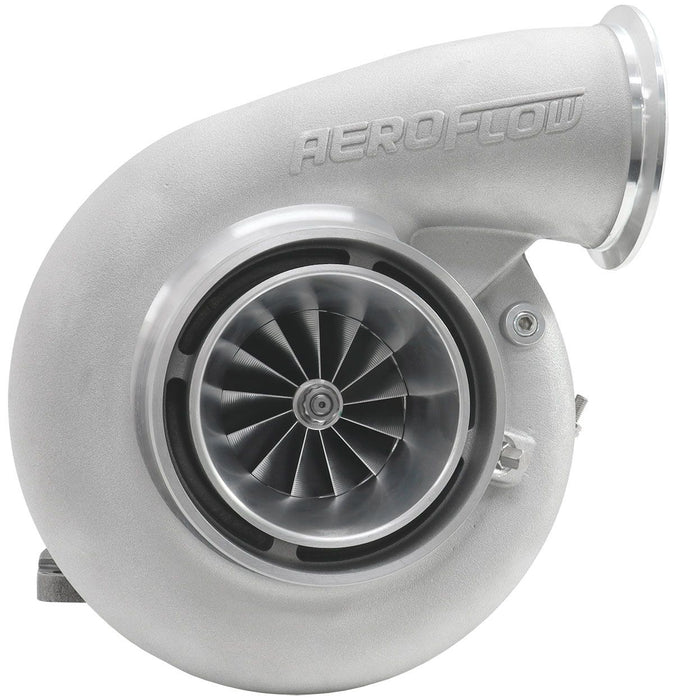 Aeroflow BOOSTED 7282 1.28 T4 Turbocharger 1350HP, Natural Cast Finish External Wastegate, T4 Inlet Flange, V-Band Exhaust Flange