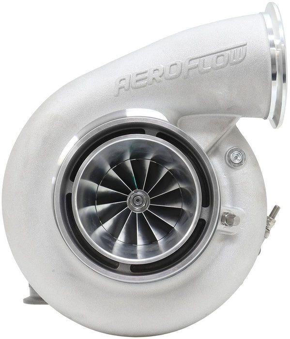 Aeroflow BOOSTED 7282 V-BAND 1.01 Turbocharger 1350HP, Natural Cast Finish External Wastegate, V-Band Inlet Flange, V-Band Exhaust Flange