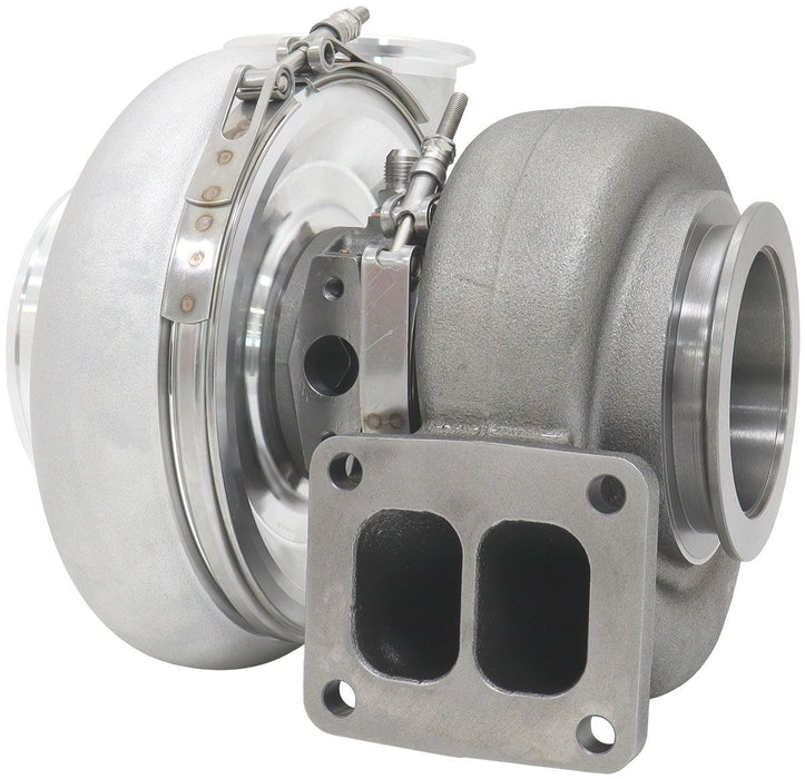 Aeroflow BOOSTED 7375 T4 1.01 Turbocharger 1200HP, Hi Temp Black Finish External Wastegate, T4 Inlet Flange, V-Band Exhaust Flange