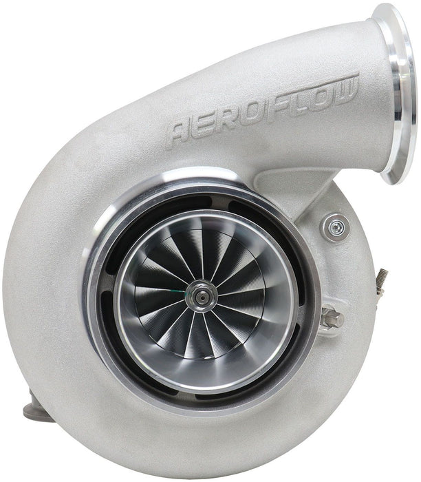 Aeroflow BOOSTED 7682 V-BAND 1.01 Turbocharger 1500HP, Natural Cast Finish External Wastegate, V-Band Inlet Flange, V-Band Exhaust Flange
