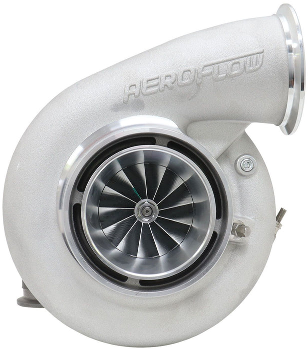 Aeroflow BOOSTED 7682 V-BAND 1.15 Turbocharger 1500HP, Natural Cast Finish External Wastegate, V-Band Inlet Flange, V-Band Exhaust Flange