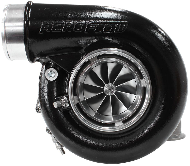 Aeroflow BOOSTED 7375 1.01 Reverse Rotation Turbocharger 1200HP, Hi Temp Black Finish External Wastegate, V-Band Inlet & Exhaust Flanges