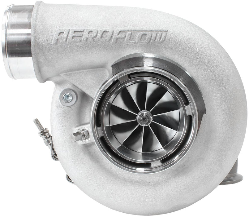 Aeroflow BOOSTED 7375 1.01 Reverse Rotation Turbocharger 1200HP, Natural Cast Finish External Wastegate, V-Band Inlet & Exhaust Flanges