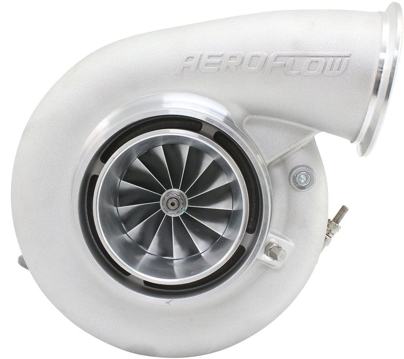 Aeroflow BOOSTED 8082 V-BAND 1.15 Turbocharger 1600HP, Natural Cast Finish External Wastegate, V-Band Inlet Flange, V-Band Exhaust Flange