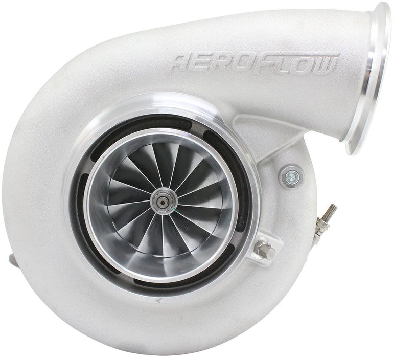 Aeroflow BOOSTED 8082 V-BAND 1.28 Turbocharger 1600HP, Natural Cast Finish External Wastegate, V-Band Inlet Flange, V-Band Exhaust Flange
