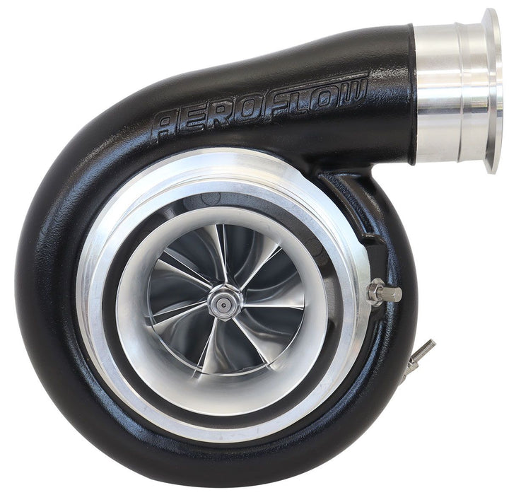 Aeroflow BOOSTED 8888 V-Band 1.31 Turbocharger 1600HP, Natural Cast Finish External Wastegate, V-Band Single Entry Inlet Flange, V-Band Exhaust Flange
