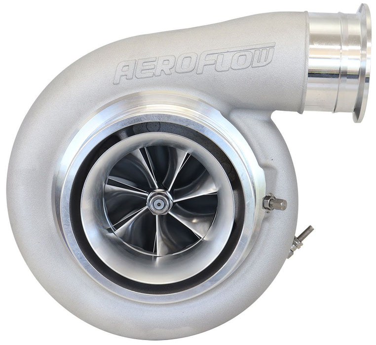 Aeroflow BOOSTED 8888 V-Band 1.31 Turbocharger 1600HP, Natural Cast Finish External Wastegate, V-Band Single Entry Inlet Flange, V-Band Exhaust Flange
