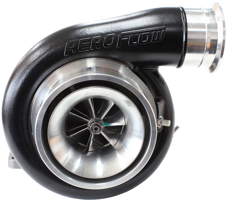 Aeroflow BOOSTED 7588 T6 1.32 Turbocharger 1500HP, Hi Temp Black Finish External Wastegate, T6 Twin Entry Inlet Flange, V-Band Exhaust Flange