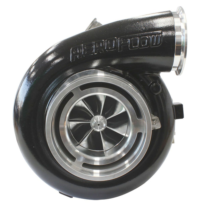 Aeroflow BOOSTED 88102 V-Band 1.22 Turbocharger 2500HP, Hi Temp Black Finish  External Wastegate, V-Band Inlet & Exhaust Flanges