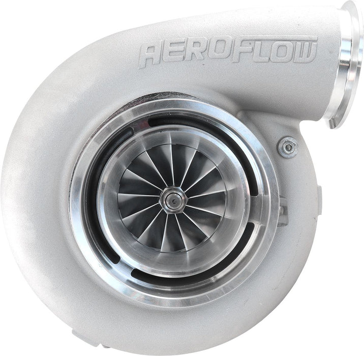 Aeroflow BOOSTED 88102 V-Band 1.22 Turbocharger 2500HP, Natural Cast Finish  External Wastegate, V-Band Inlet & Exhaust Flanges