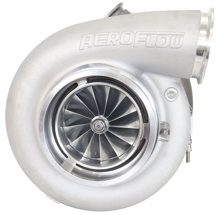 Aeroflow BOOSTED 106112 V-Band 1.25 Turbocharger 3000HP, Natural Cast Finish External Wastegate, V-Band Inlet & Exhaust Flanges