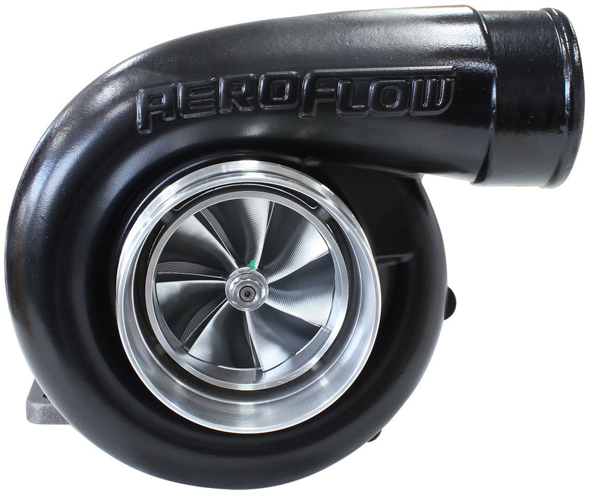 Aeroflow BOOSTED 7875 GEN 2 1.25 Turbocharger 1150HP, Hi Temp Black Finish  External Wastegate, T4 Inlet Flange, V-Band Exhaust Flange