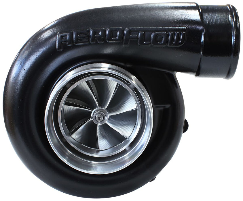 Aeroflow BOOSTED 7885 T4 1.25 Turbocharger 1450HP, Hi Temp Black Finish External Wastegate, T4 Twin Entry Inlet Flange, V-Band Exhaust Flange